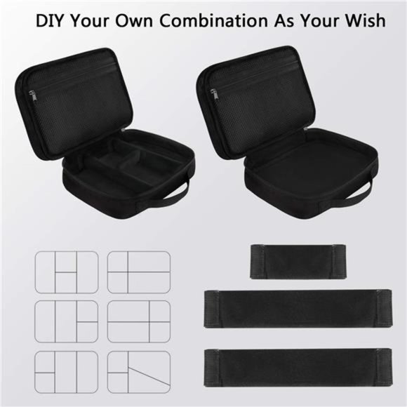 Electronics Organizer Travel Case,Water Resistant Cable Organizer Bag for Travel - Picture 4 of 6